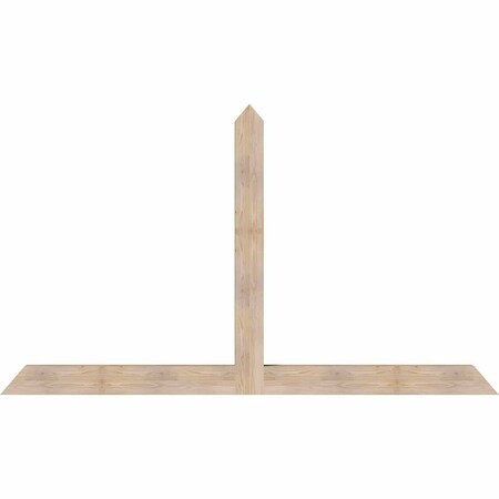 Ekena Millwork Portland Smooth Timber Gable Bracket, Douglas Fir, 96"W x 56"H x 5 1/2"D x 5 1/2"F, 14/12 Pitch GBW096X56X0606POR00SDF